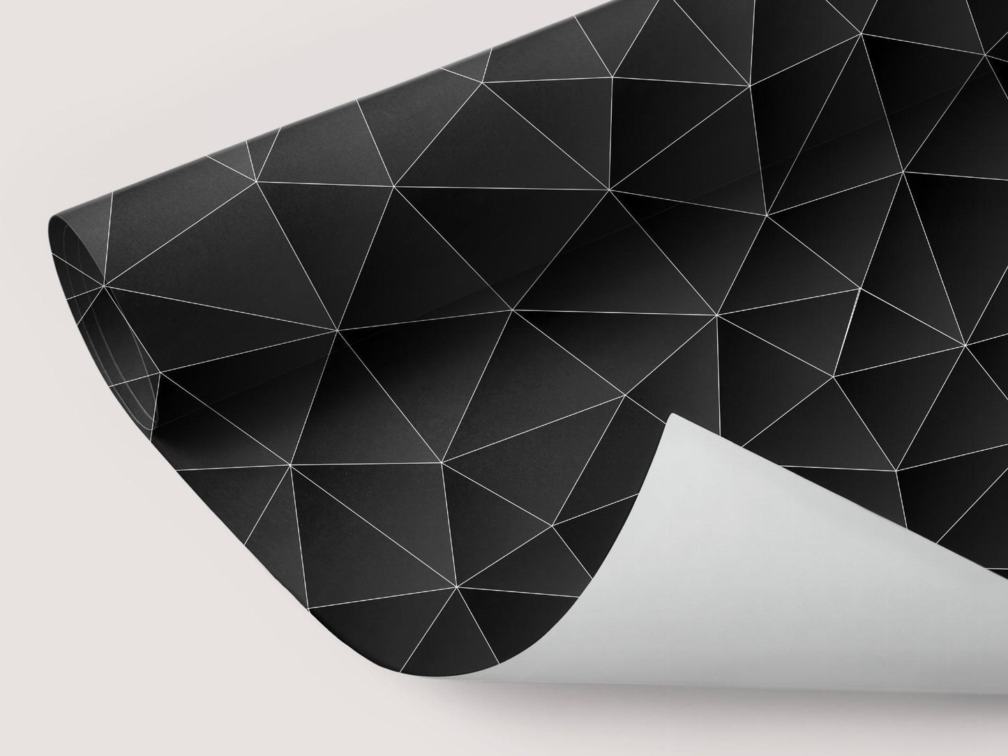 Wallpaper 3D Black Triangle