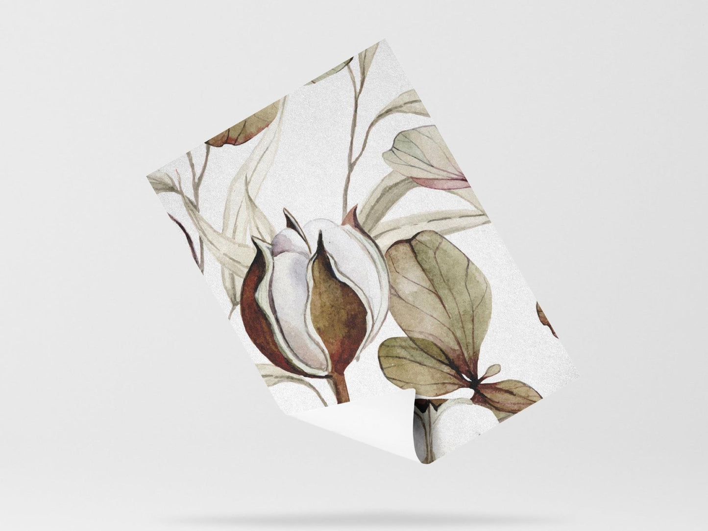 Wallpaper Cotton Foliage