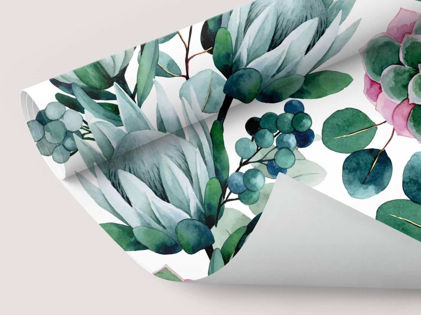 Wallpaper watercolour protea