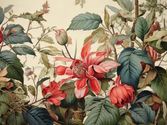 Wallpaper Floral Elements