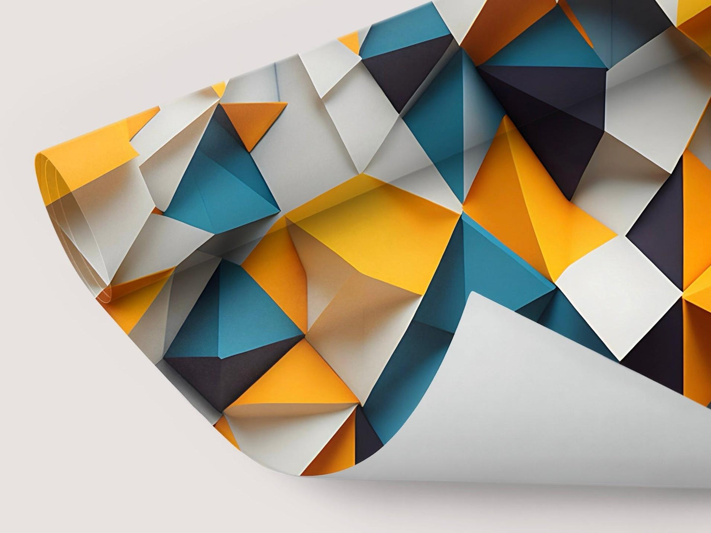 Wallpaper 3D Bright geometric cluster