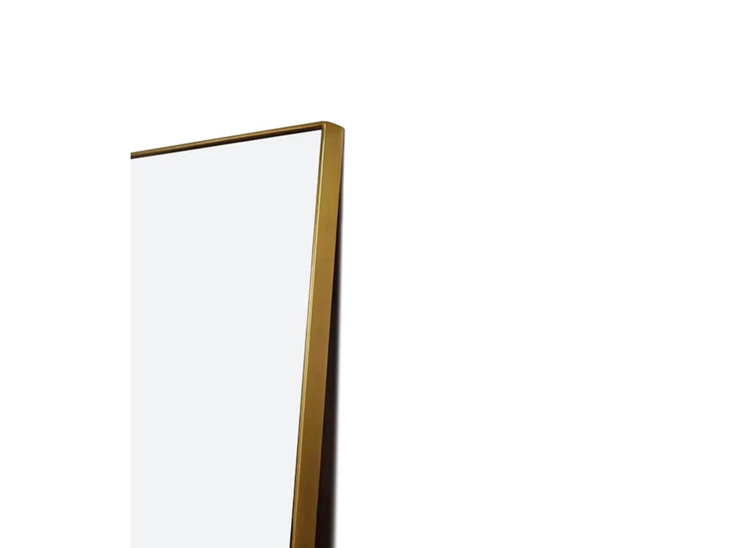 Savoy Full Length Rect Gold Mirror