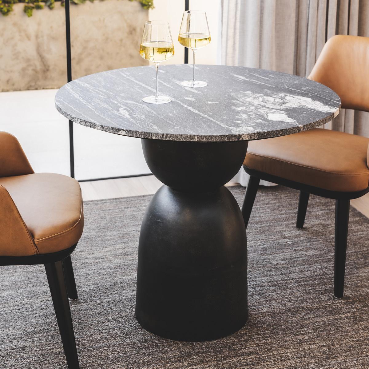 Lisbon Marble Bistro Table
Carbon