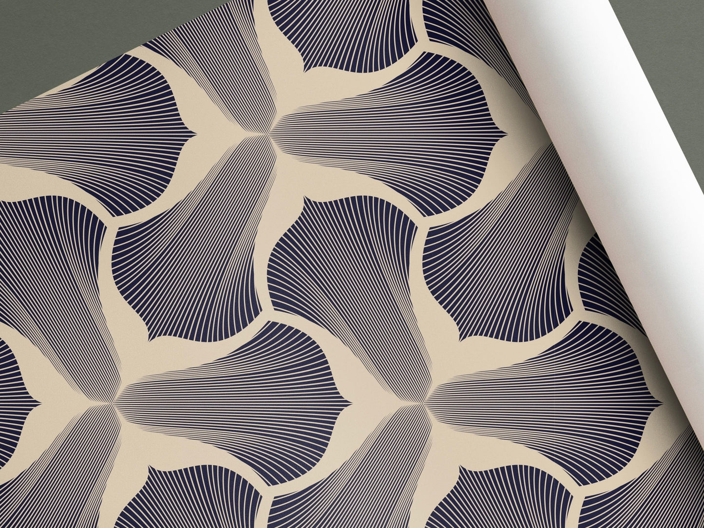 Panelled Wallpaper Petals