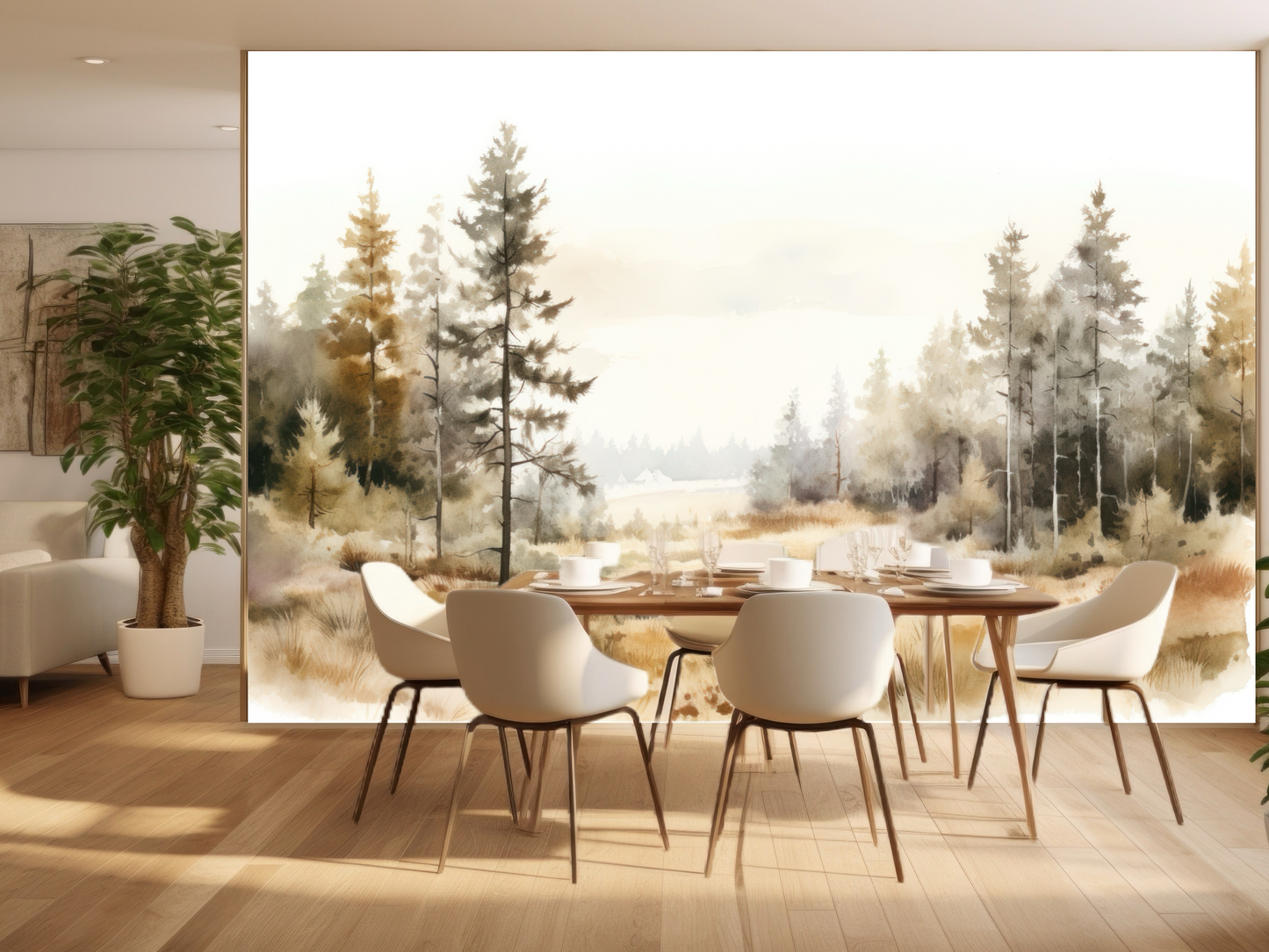 Wallpaper Pine Forest