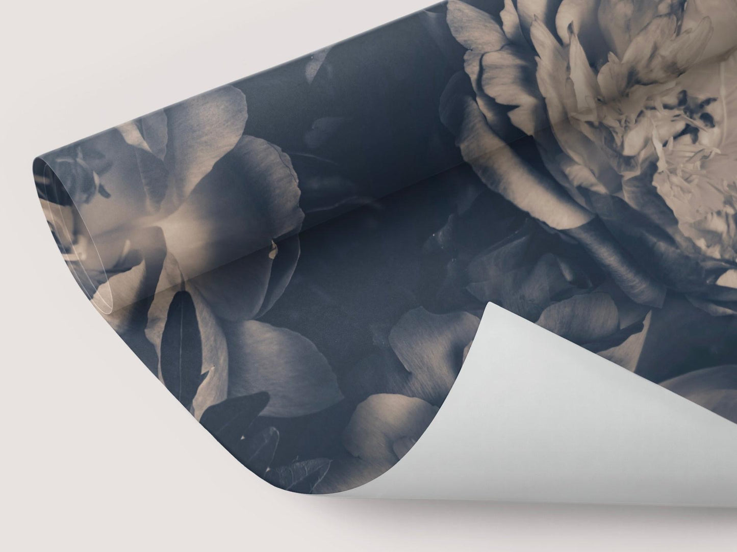Wallpaper Floral Grayscale