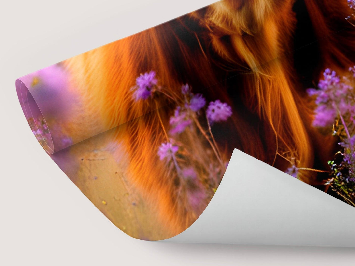 Wallpaper Bull Floral landscape