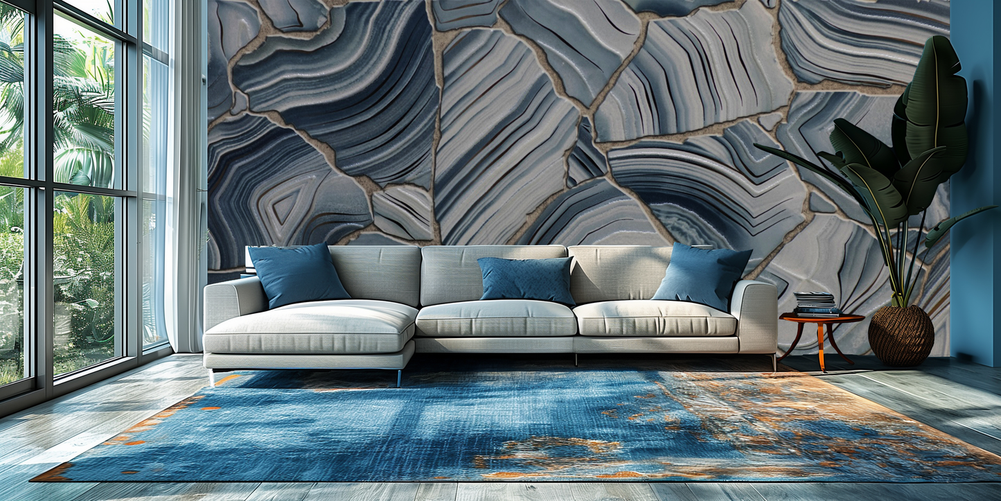 Wallpaper Blue Strata