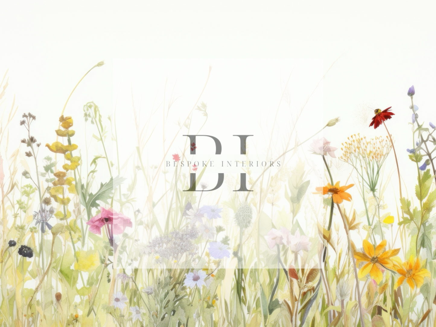 Wallpaper organic elements of floral