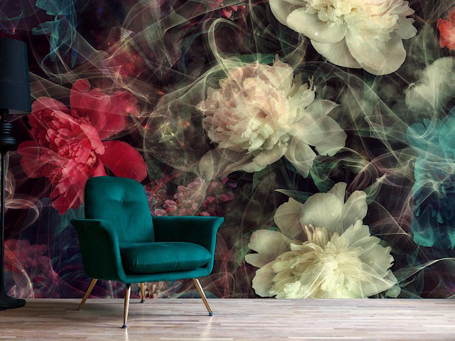 Wallpaper Smokey Floral