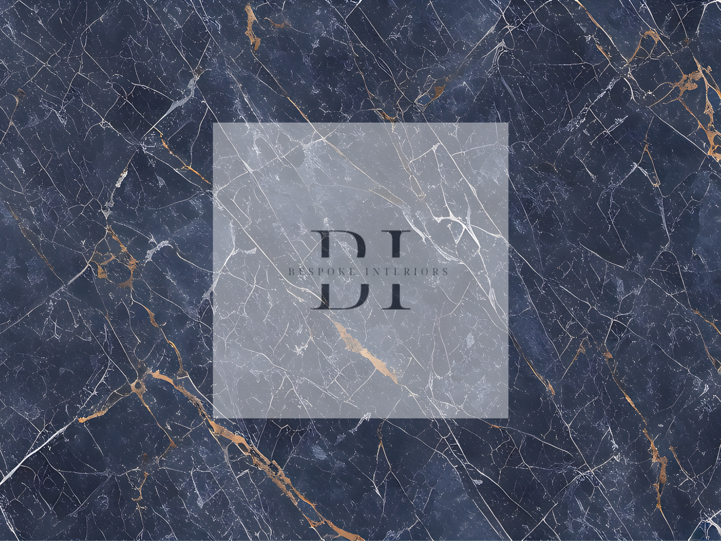 Wallpaper Blue Gold leaf