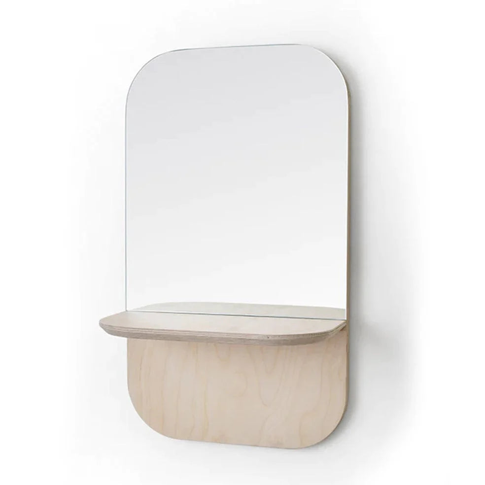 Birch Shelf Mirror Vertical
