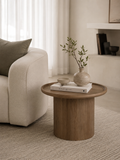 Maurula Oak Side Table in Cumin