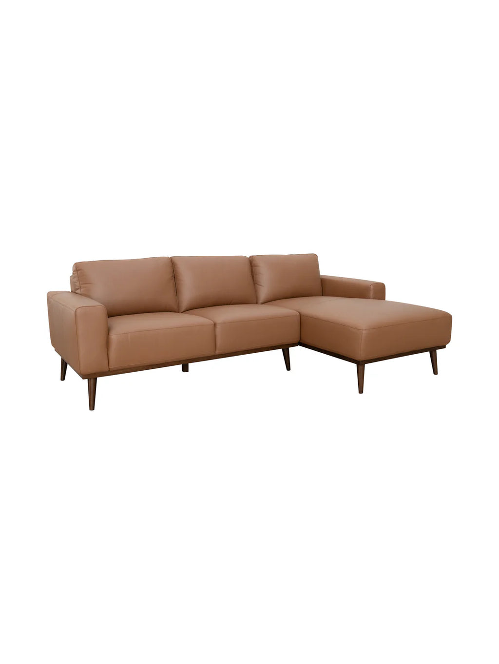 Enzo Chaise Sofa in Tan