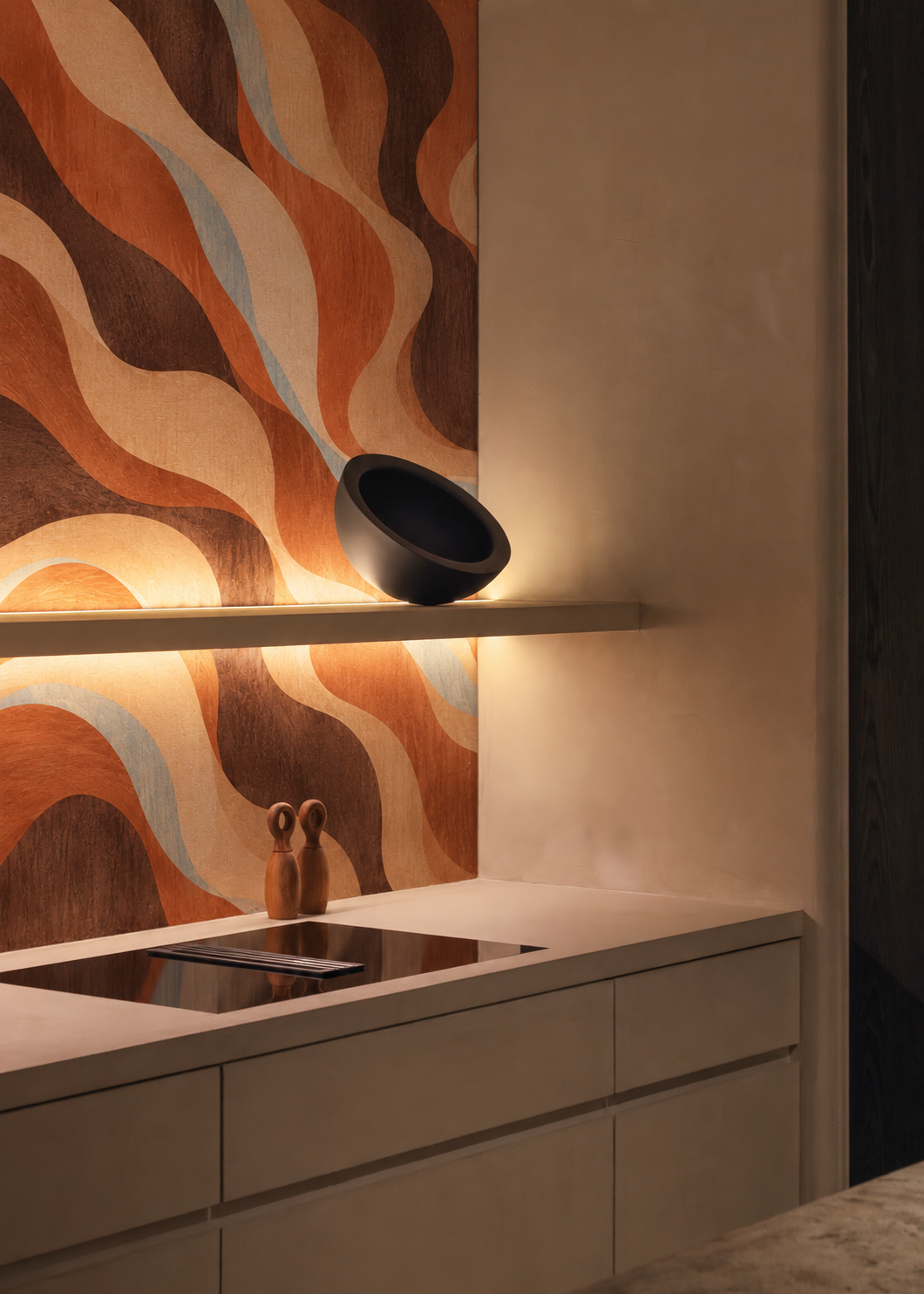 Wallpaper Ochre Tides in Ember Clay