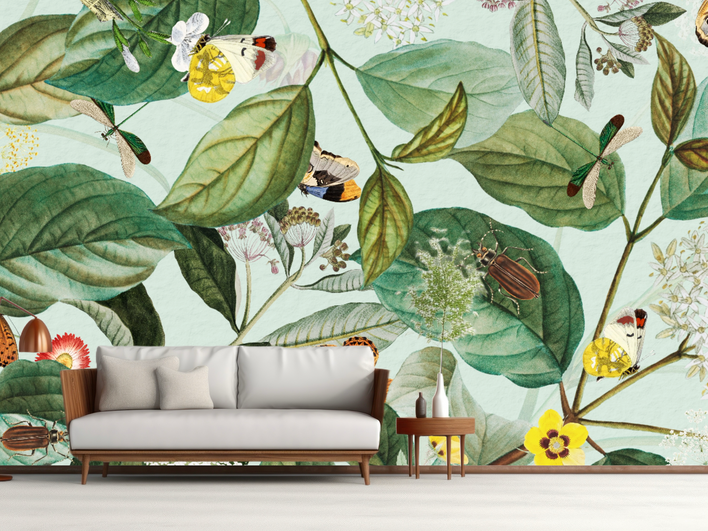 Wallpaper Bloom mint background