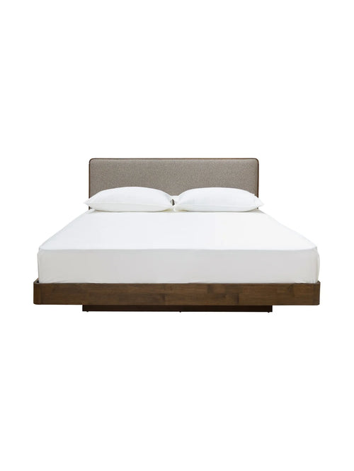 Abigail Floating Bed in Pristine Cafe au Lait