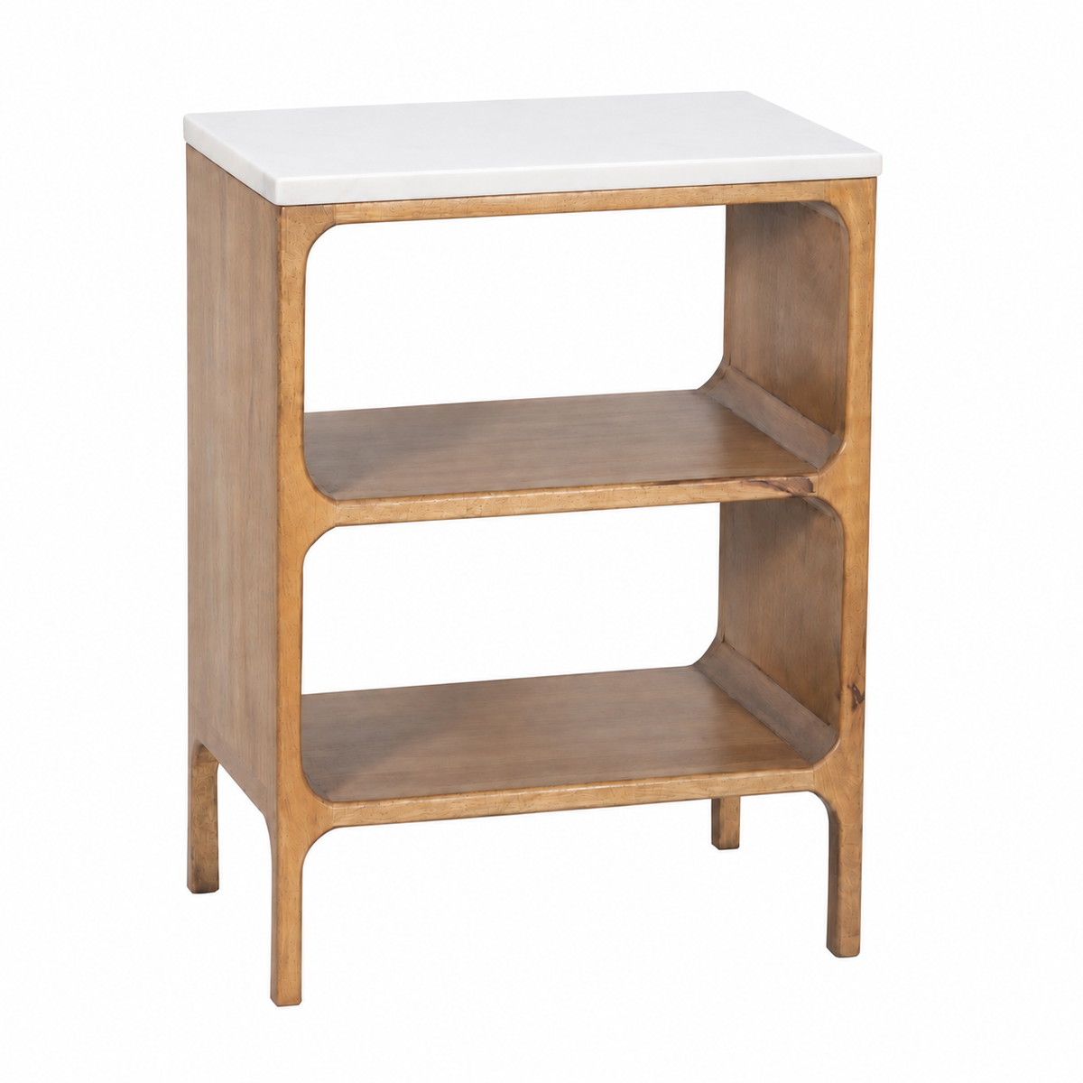 THE SOLENNE MARBLE-TOP NIGHTSTAND