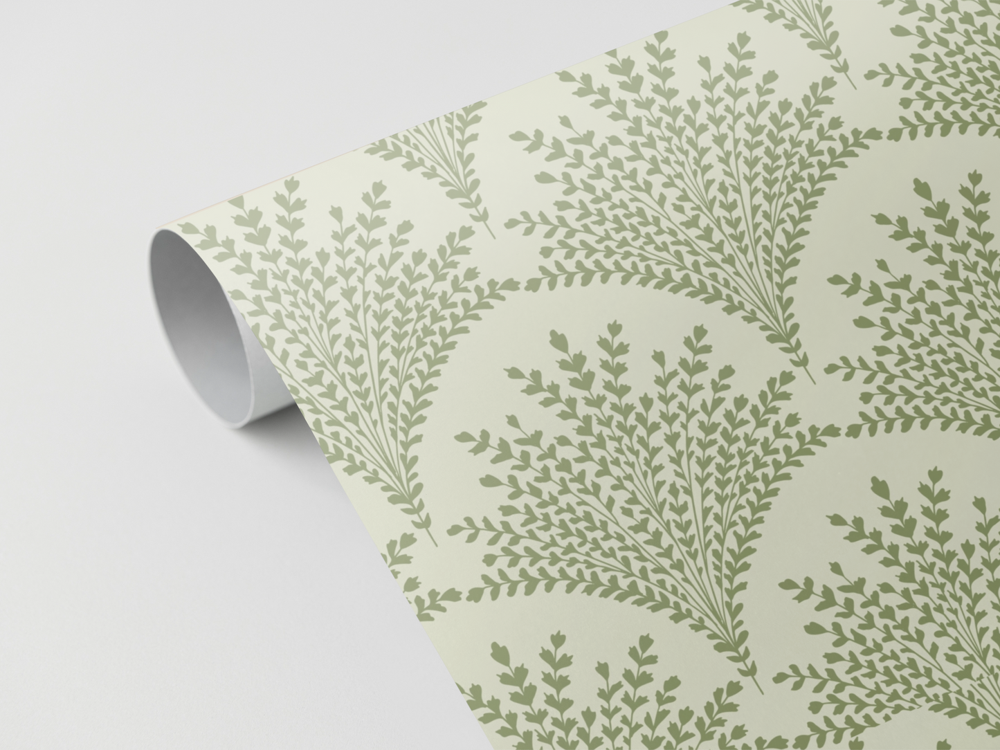 Panelled Wallpaper Minty Fern