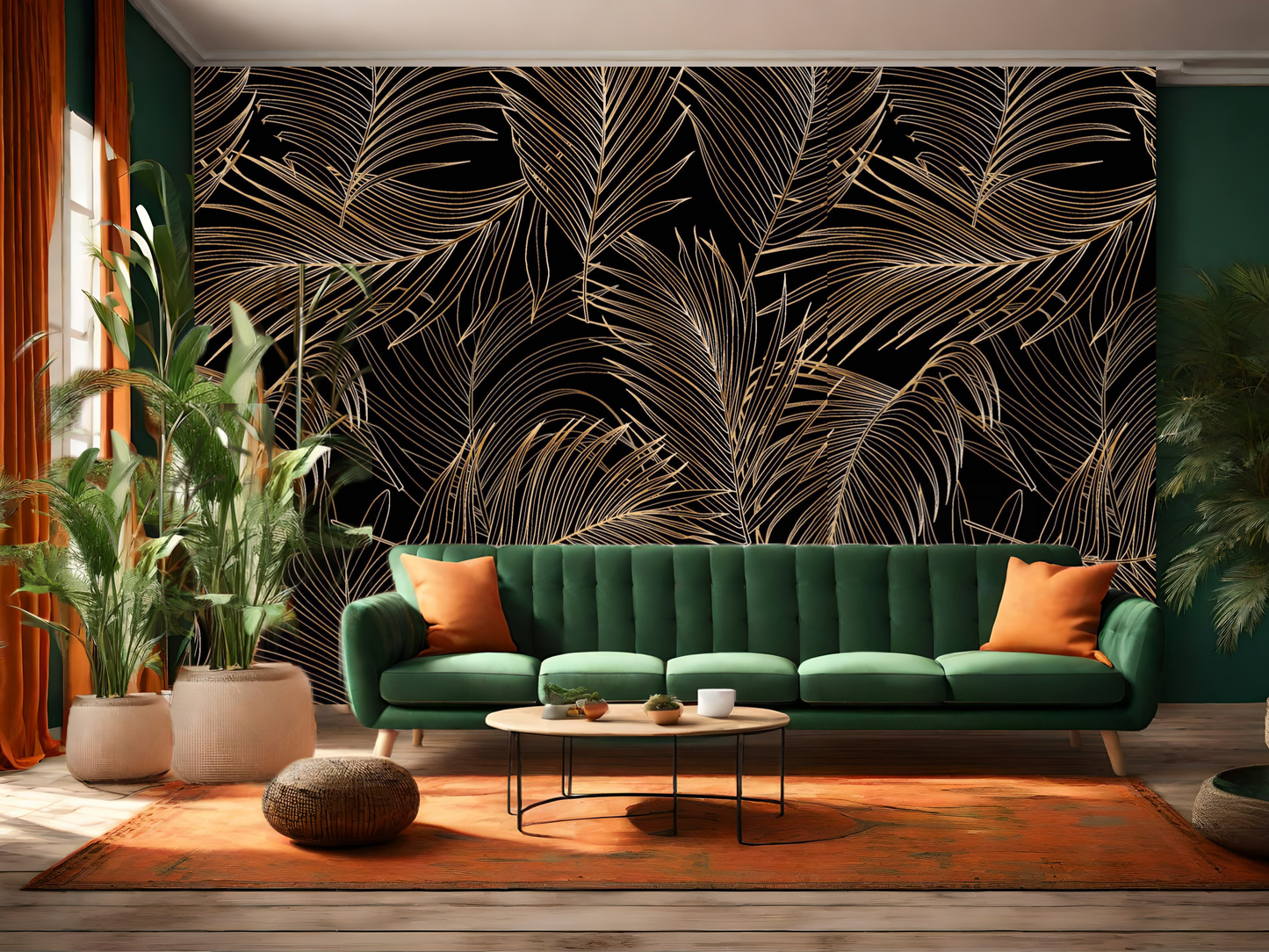 Wallpaper Golden Palm