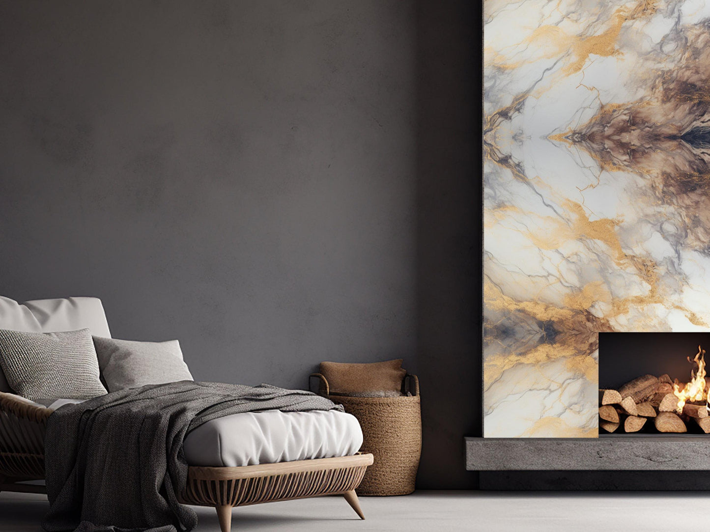 Wallpaper Marble Gold Fusion