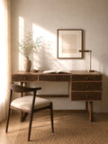 Memphis Oak Desk in Mocha