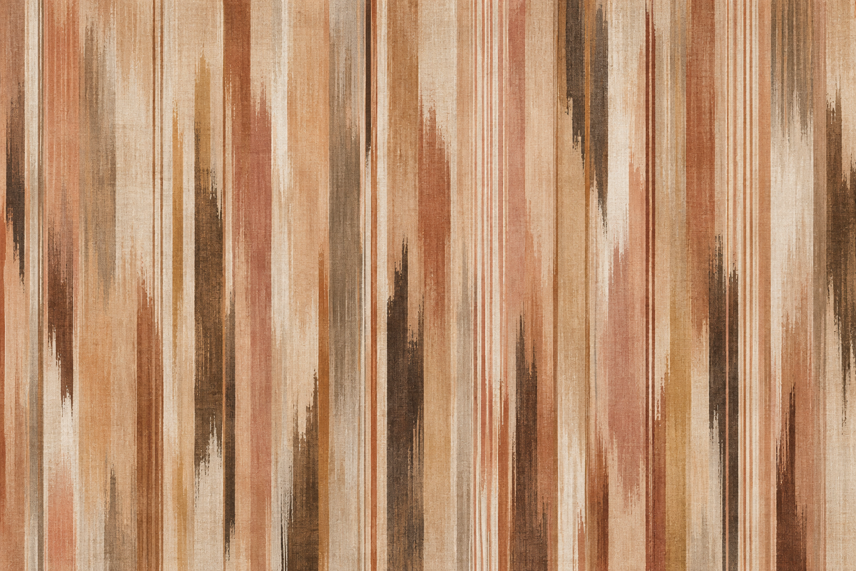 Wallpaper Sienna Frond in Parchment , Caramel & Walnut