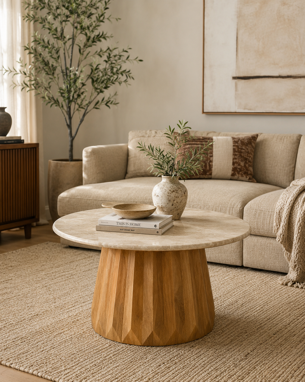 Freasca Coffee Table in Latte