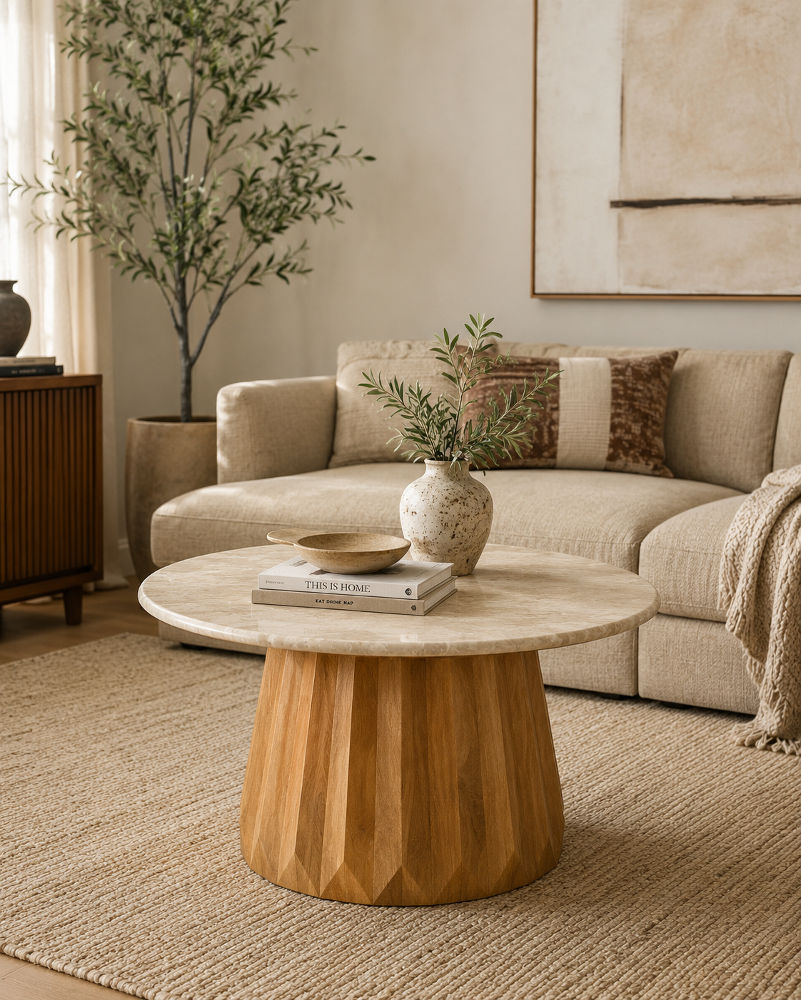 Freasca Coffee Table in Latte