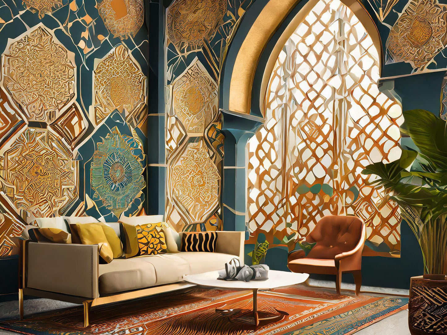 Wallpaper Moroccan Patchwork