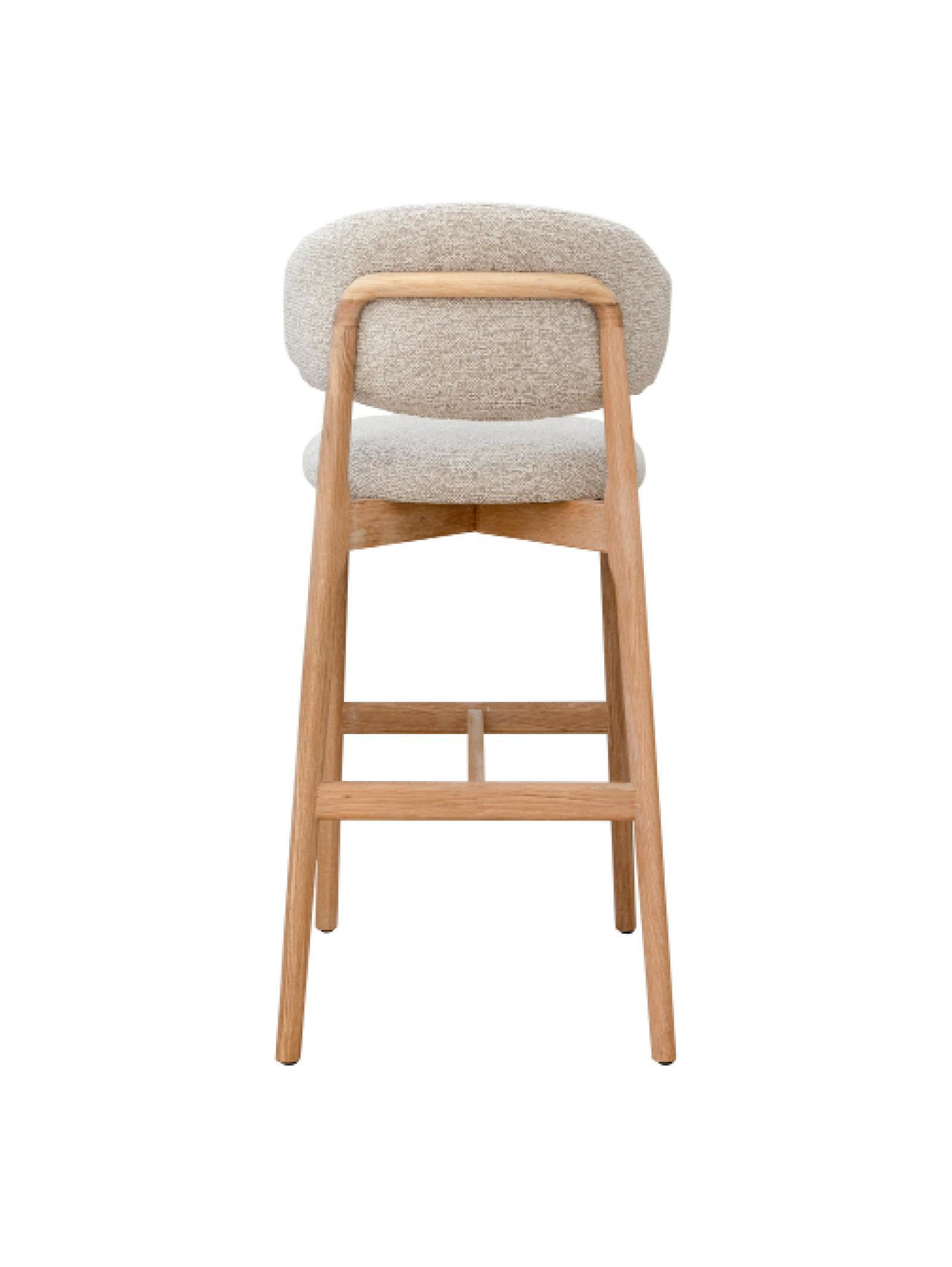 Milano Oak Bar Chair