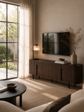 Brugge Wooden TV Console Media Unit in Clove