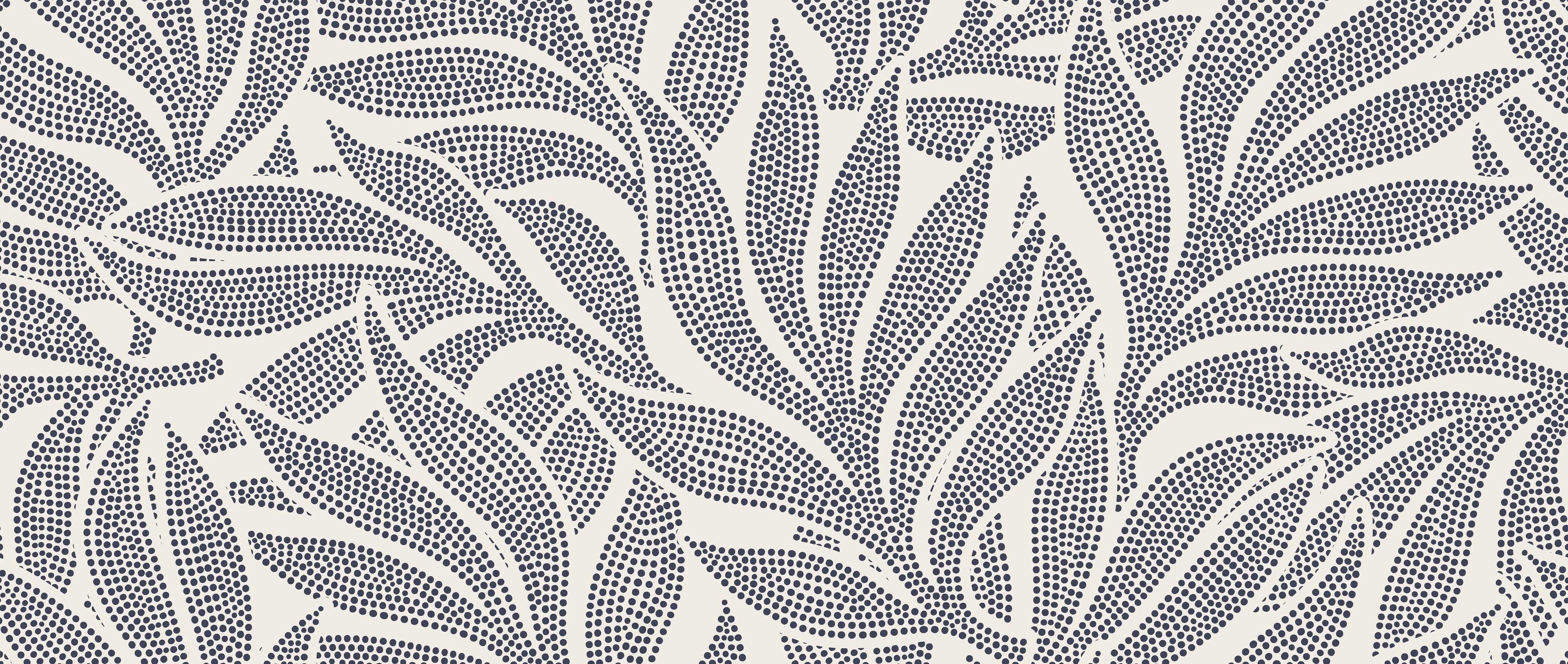 Wallpaper Mara in Inkwell & Porcelain