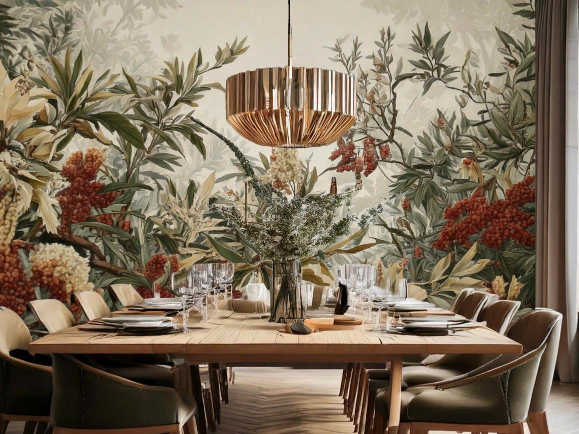 Wallpaper Crimson Bloom