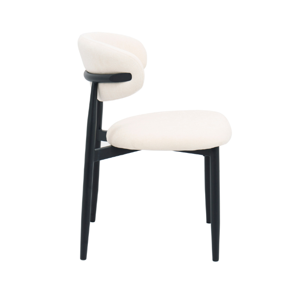 Lucien Dining Chair - White Linen