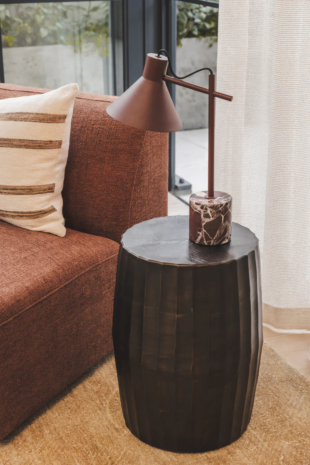 Aspen Side Table in Volcanic