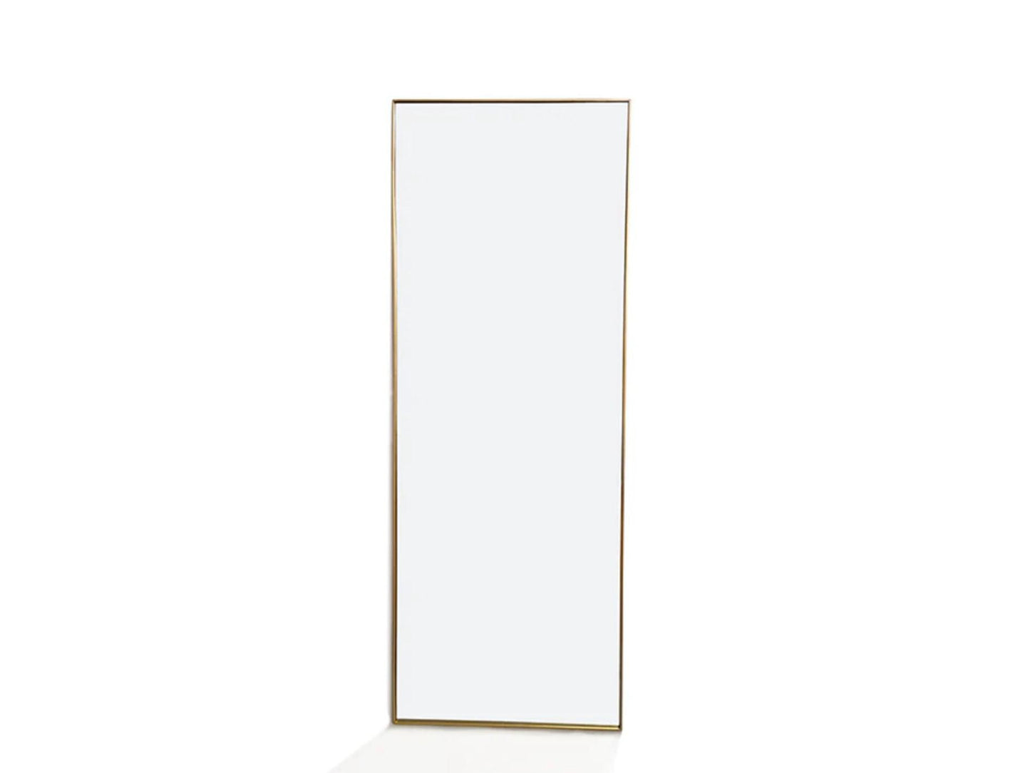 Savoy Full Length Rect Gold Mirror