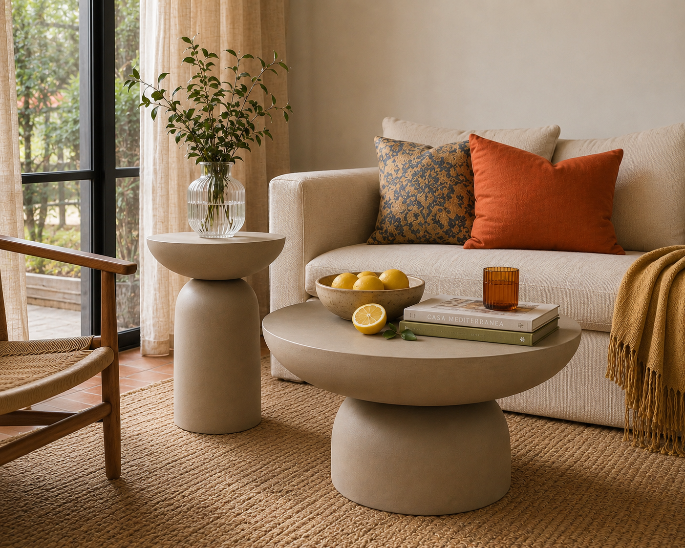 Canyon Side Table in Riverbed