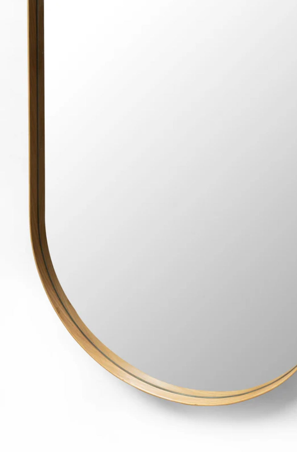 Pill Oak Mirror - Deep Frame