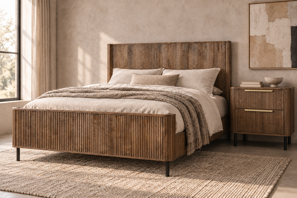 The Ruelle Bed in Smoked Mocha