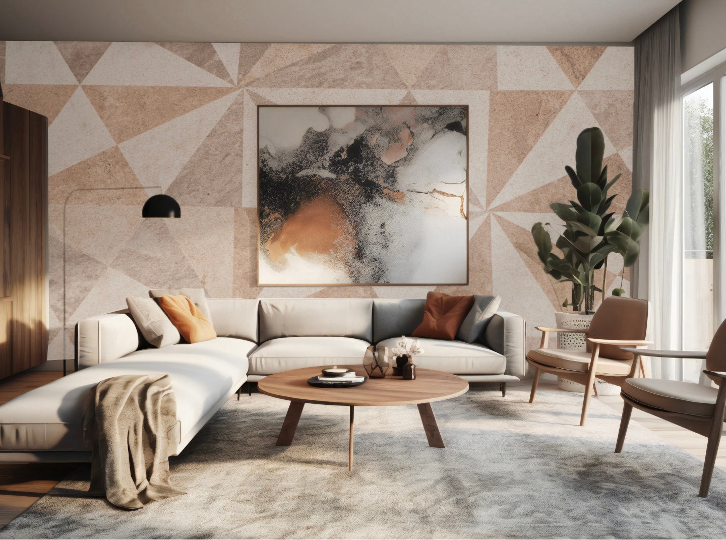 Wallpaper Terra Triangles