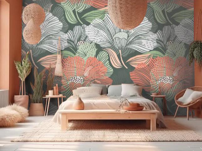 Wallpaper Passionate Floral