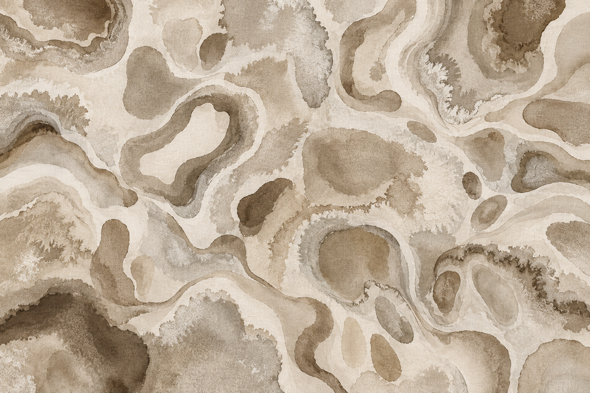 Wallpaper Stilstone in Chalk, Sand & Muchroom