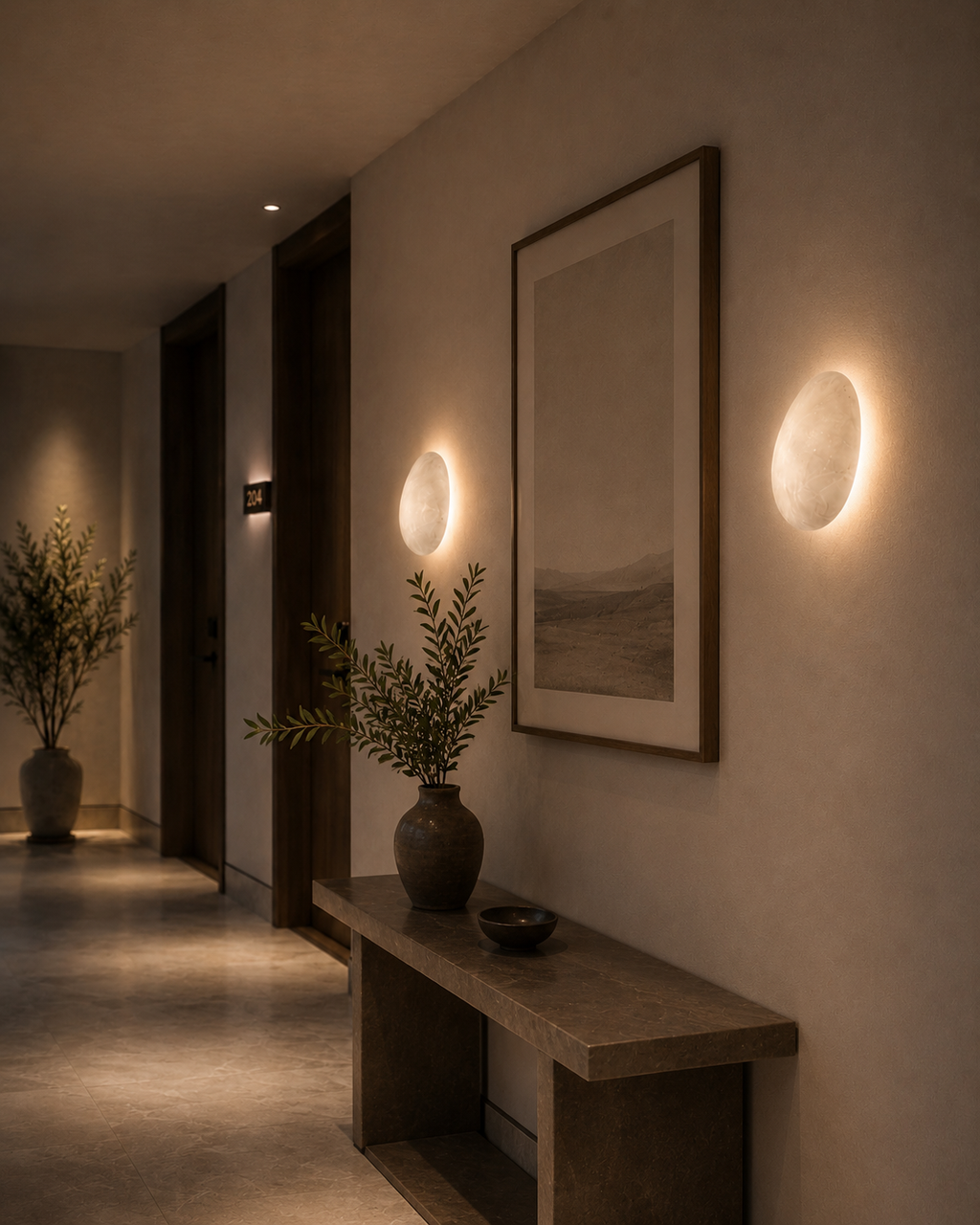 Selene Wall Light in Moonstone