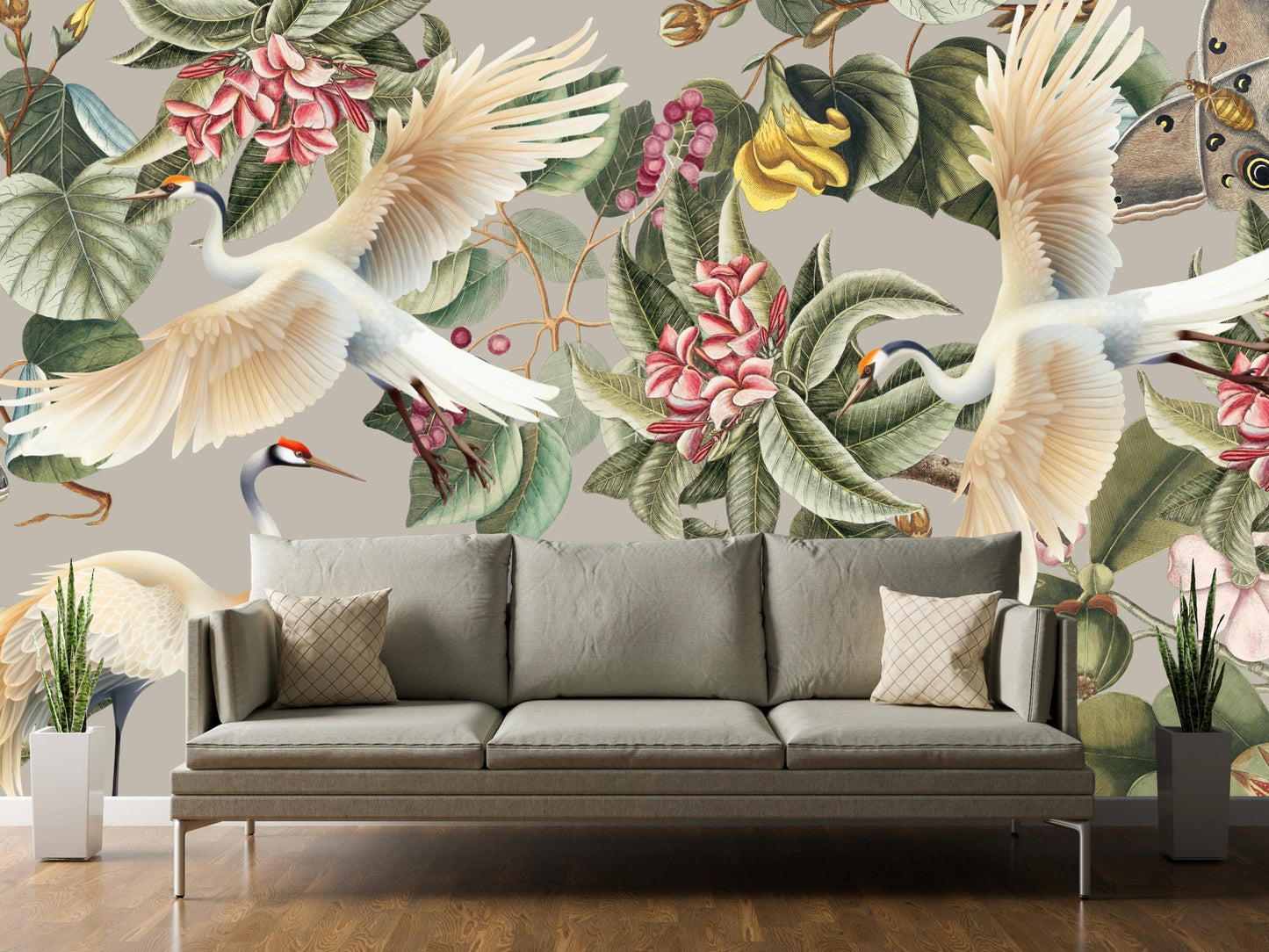 Wallpaper Feasting Birds