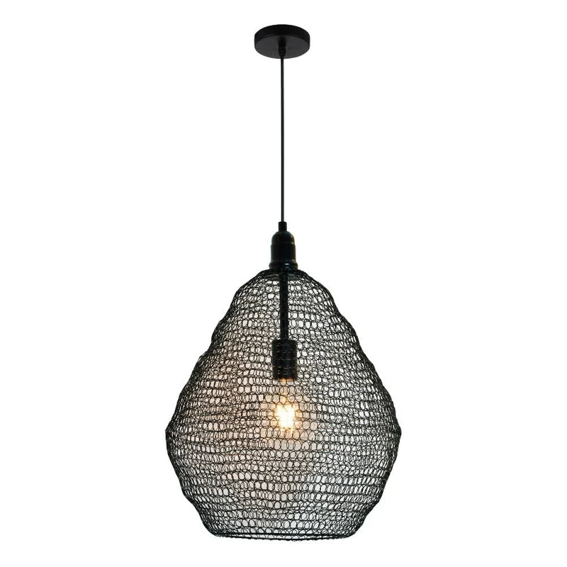 Aureate Weave Mesh Pendant
