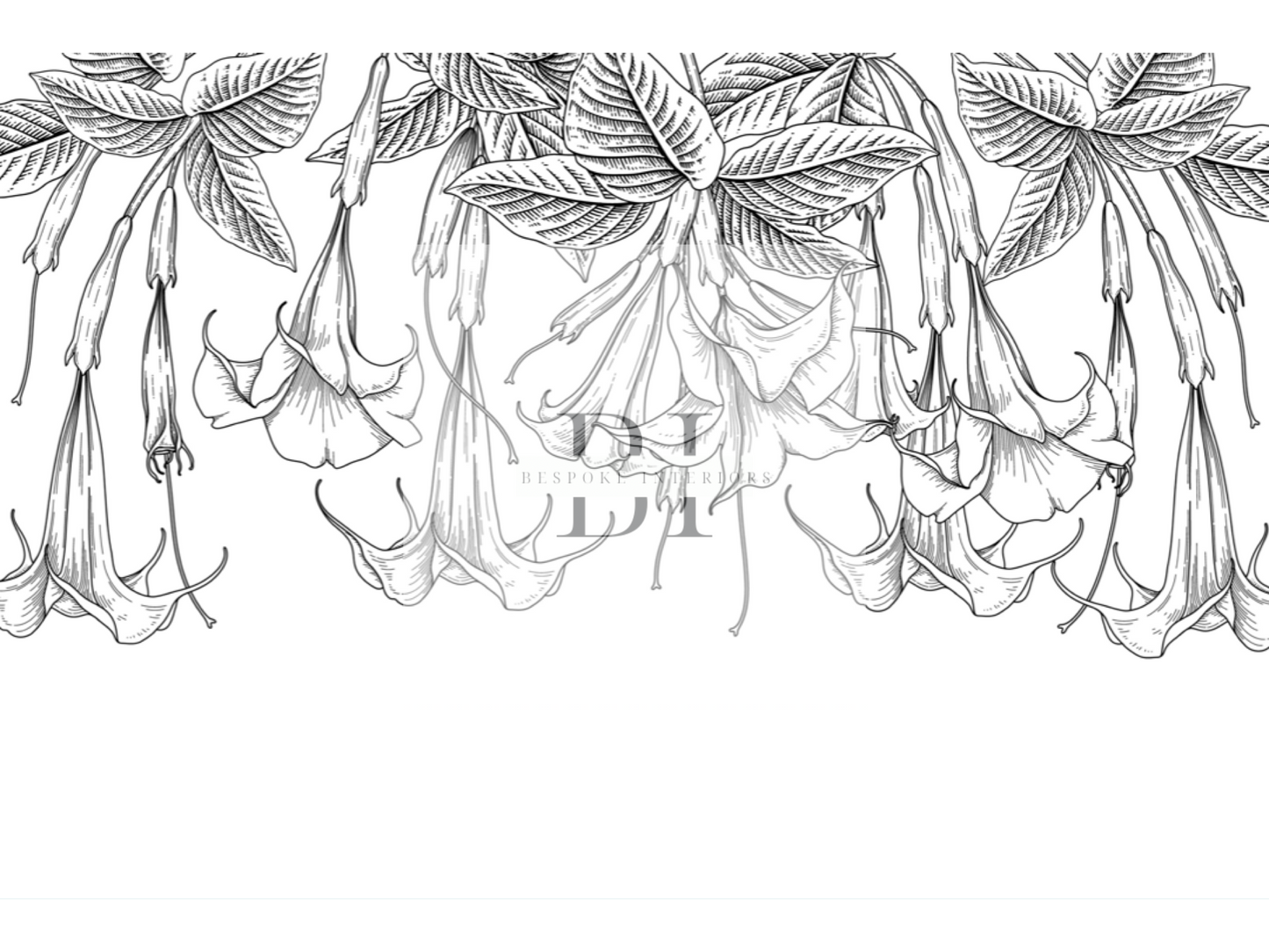 Wallpaper Angel’s Trumpet Floral