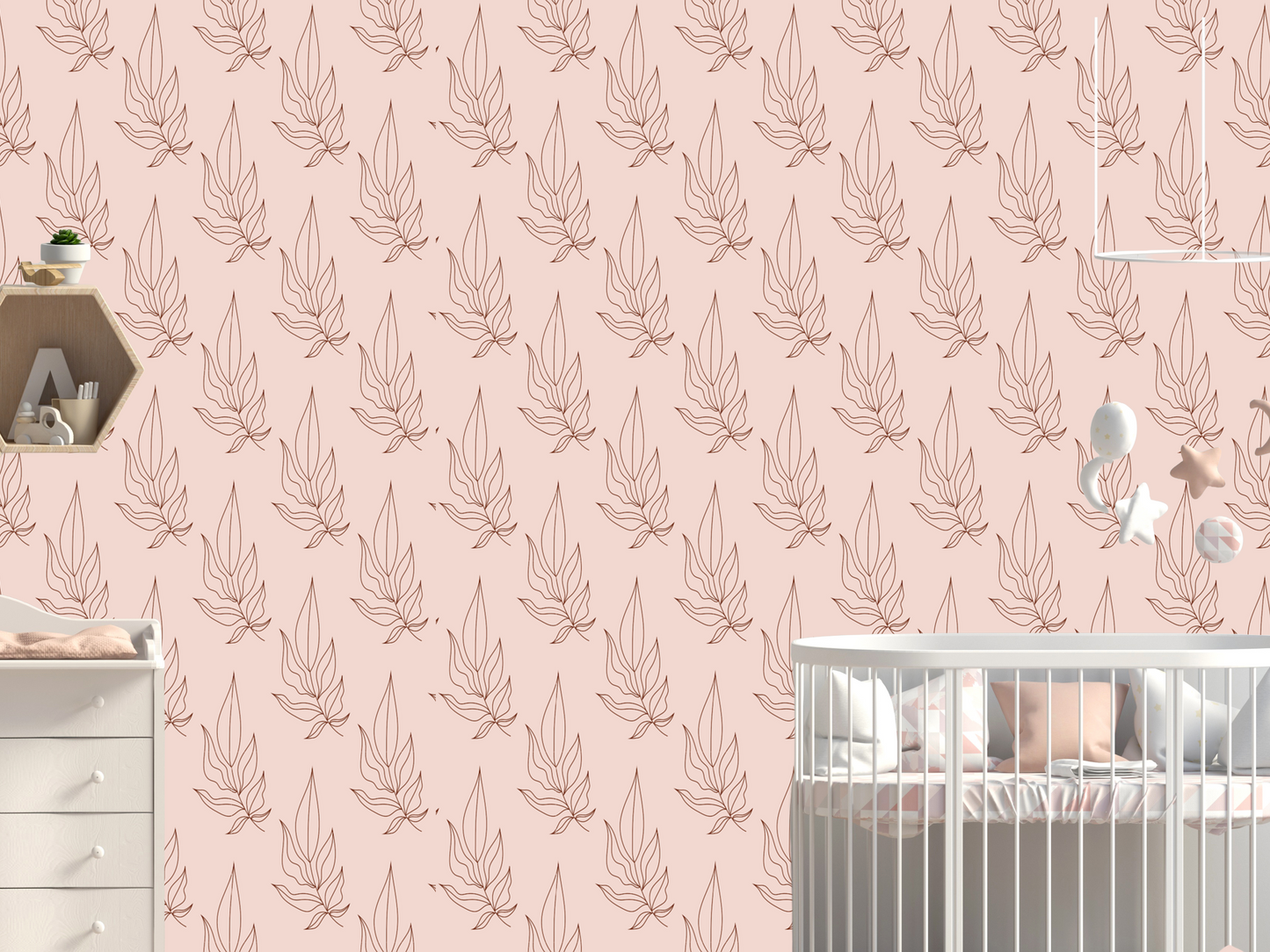 Wallpaper marshmallow foliage