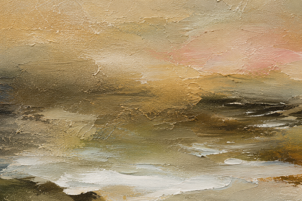 Wall Art Earthlight Echo - Smoked Mocha & Blush