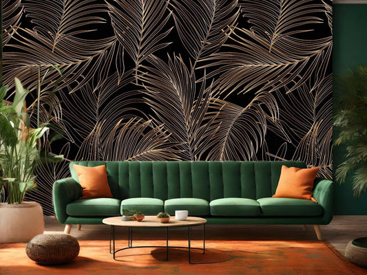 Wallpaper Golden Palm